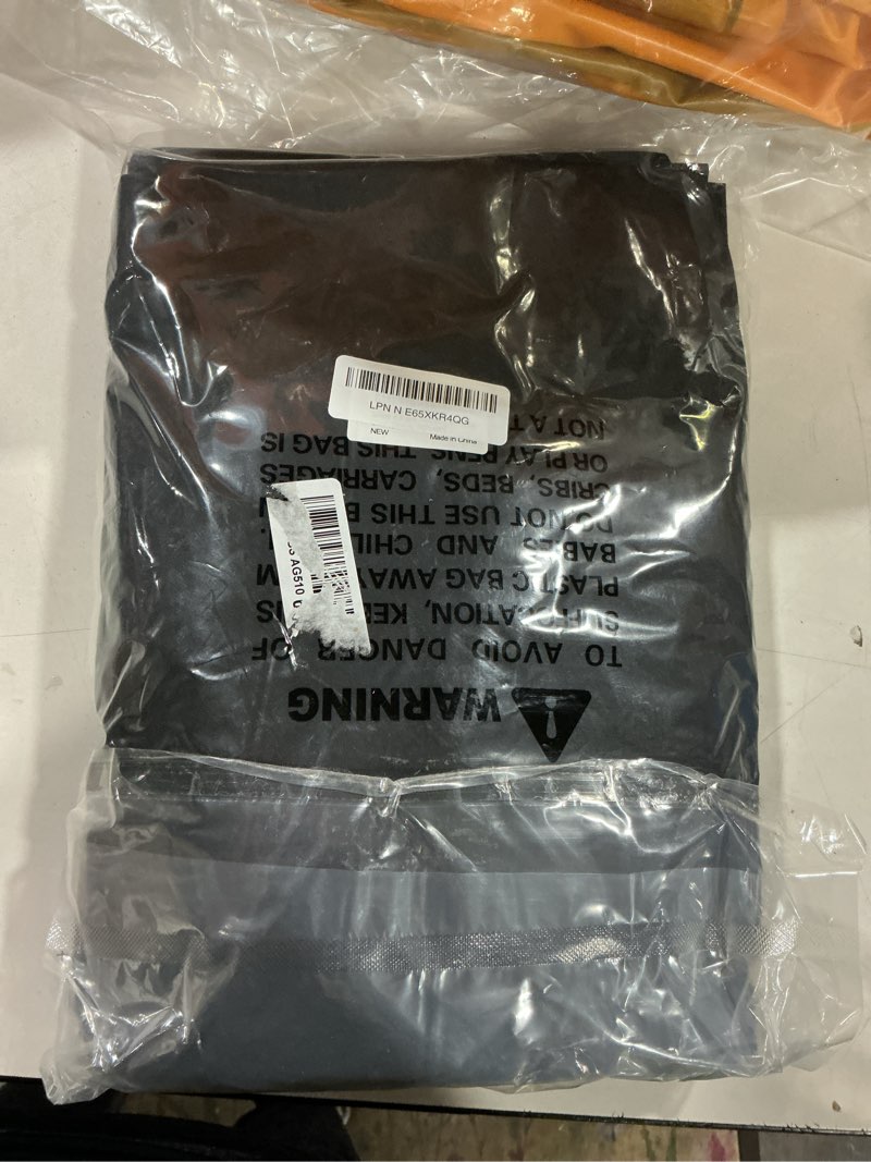 Condition photo showing Good Condition for smiry 6 pack rectangle picnic table cloth, waterproof elastic fitted tablecloths, washable polyester rectangular patio table cover for camping, indoor and outdoor (black, 30"x48") 30*48 inch black