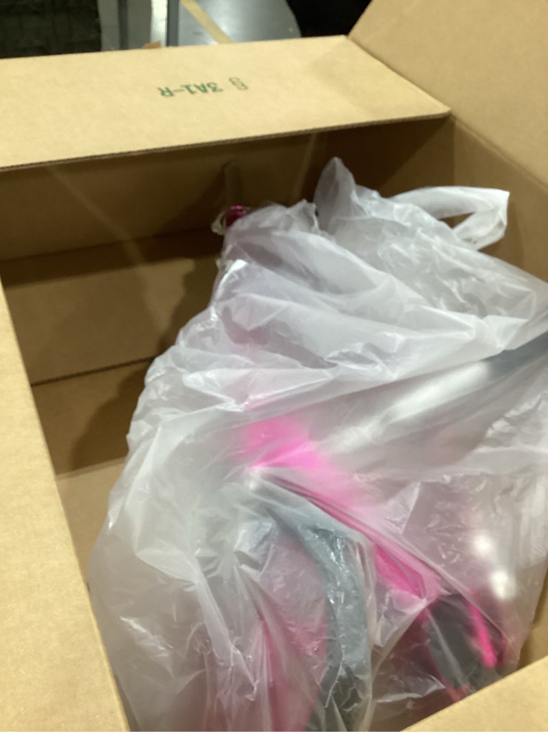 Condition photo showing New/Like New for razor a5 lux kick scooter for kids ages 8+ - 8" urethane wheels, anodized finish featuring bold colors and graphics, for riders up to 220 lbs pink scooter