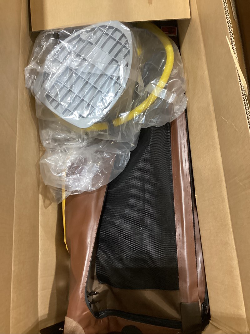 Condition photo showing As Is for Collapsible Portable Soft Dog Crate-HIGHPI Inflatable Dog Travel Crate for Large Dogs, Waterproof Dog Kennel Outdoor Indoor, Safety Foldable Dog Cage for Car Home, Dog Carrier 37’'Lx32’’Wx26’’H L: 37"L x 32"W x 26"H