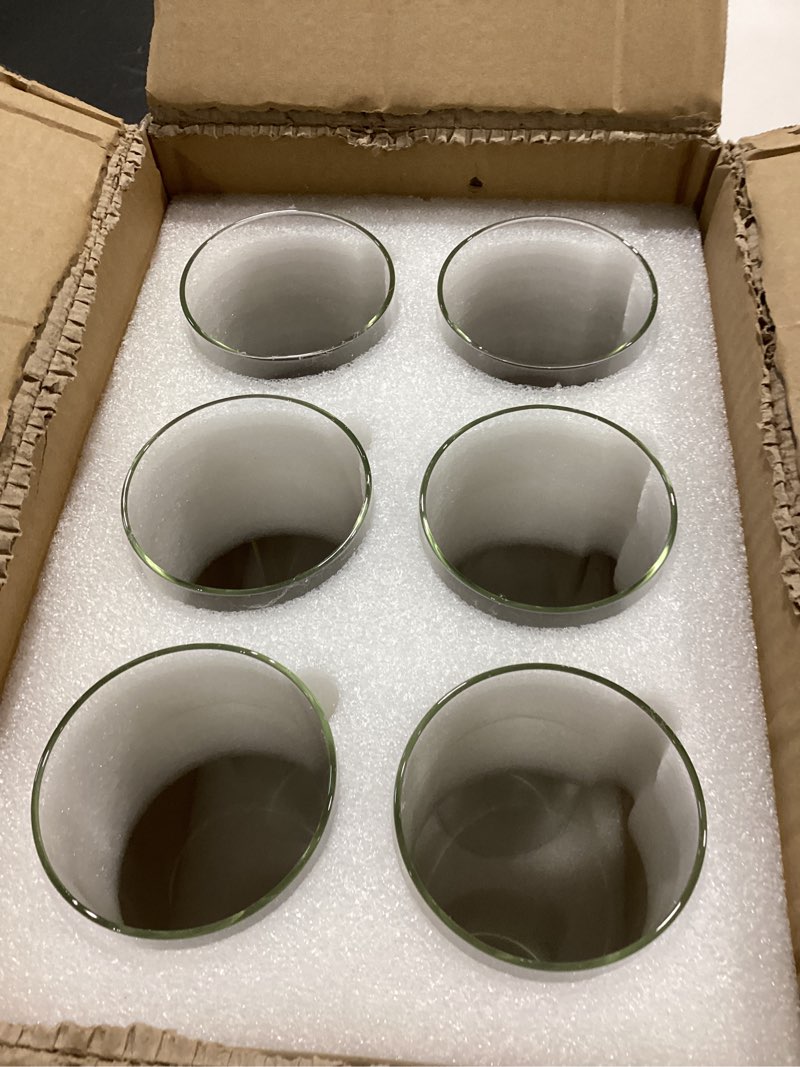 Condition photo showing Good Condition for 12 pcs hurricane candle holder sleeve, w:3.35" h:14" bottomless clear glass cylinder candleholder cover open both ends glass chimney, candle shade for centerpieces, wedding party event decor 3.35"w x14"h 12