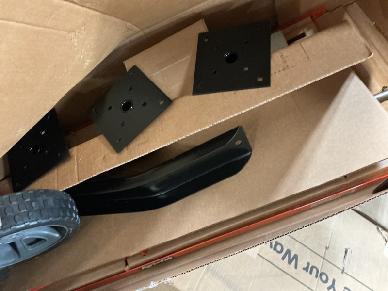 Condition photo showing Good Condition for Agri-Fab 45-0299 48" Tow Behind Lawn Plug Aerator with Universal Hitch; Designed to Pull Behind Lawn & Garden Tractors