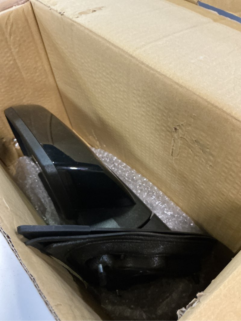 Condition photo showing Good Condition for apa replacement exterior mirror for 2014 - 2018 silverado sierra gm pickup truck non-heated smooth black cap with spotter glass driver left side