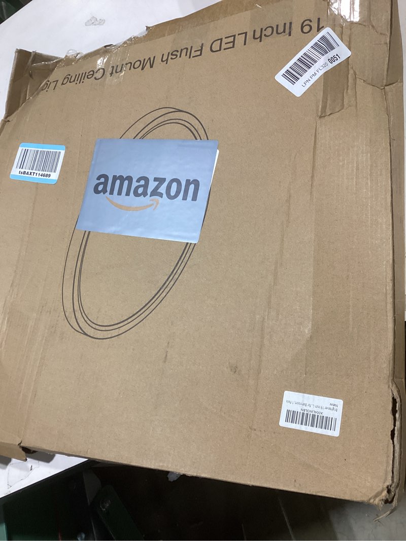 Condition photo showing New/Like New for Brightever 19 Inch Large Flush Mount Ceiling Light Fixtures, 4200LM 420W Equivalent, 2700K-6500K Selectable, 0.67 Inch Extremely Thin 36W Modern Dimmable Flat LED Ceiling Lights for Bathroom, 1 Pack 5CCT-White 19 Inch-1 Pack