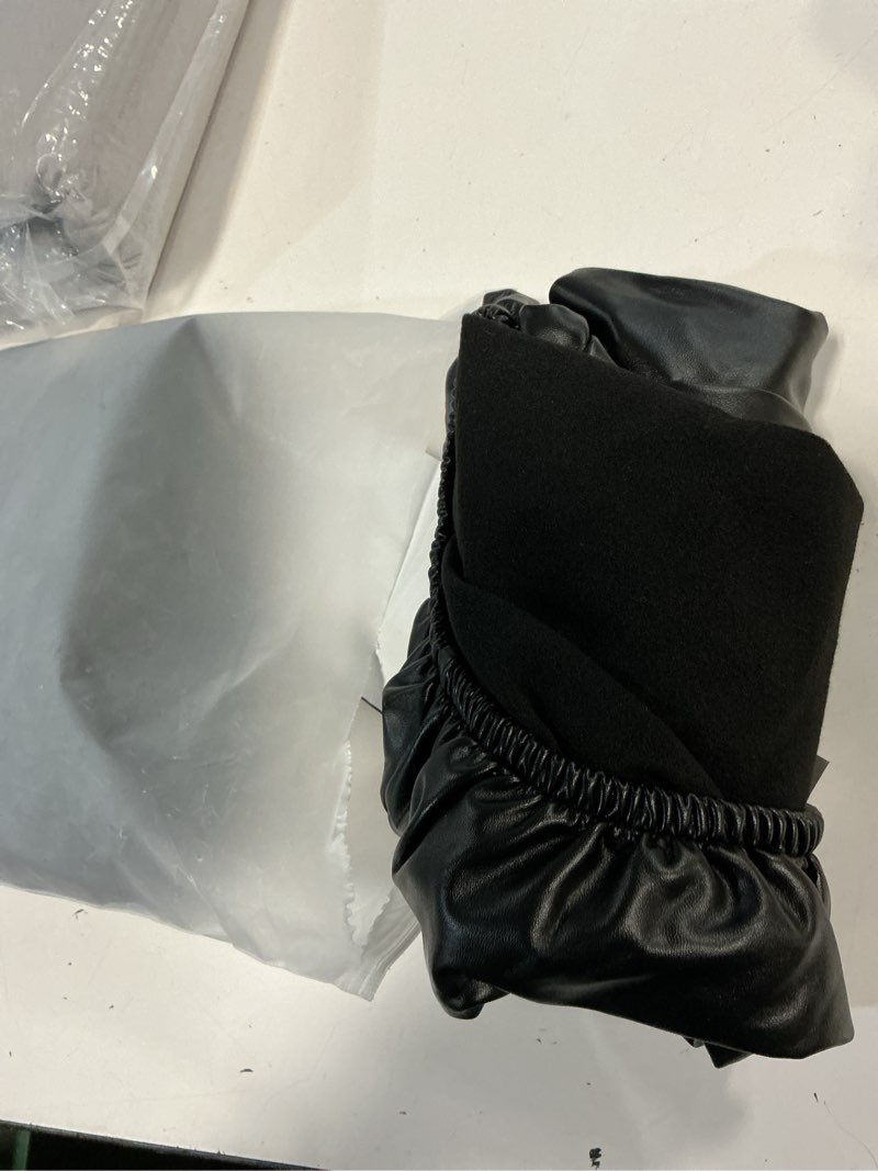 Condition photo showing Good Condition for PU Leather Bar Stool Covers with Backs, 4 Pack Stretch Waterproof Bar Stool Chair Covers Washable & Comfortable Barstool Covers Slipcovers with Back for Pub/Counter/Dining Room Decoration (Black) Black 4 PCS