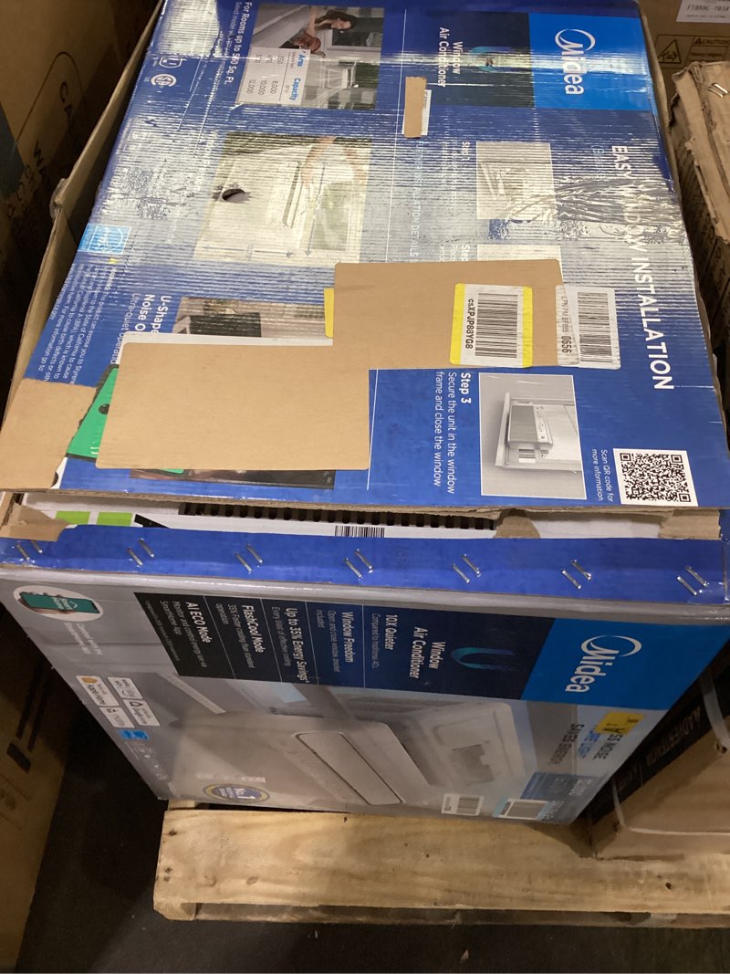 Condition photo showing Good Condition for midea 12,000 btu u shaped smart inverter window air conditioner - cools 550 sq ft, ultra quiet with 