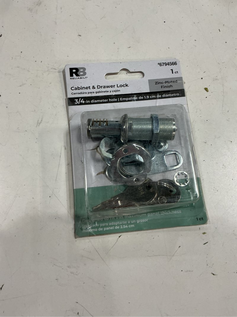 Condition photo showing Good Condition for cabinet toolbox drawer 23mm cylinder head tubular cam lock 1.6" long w 2 keys