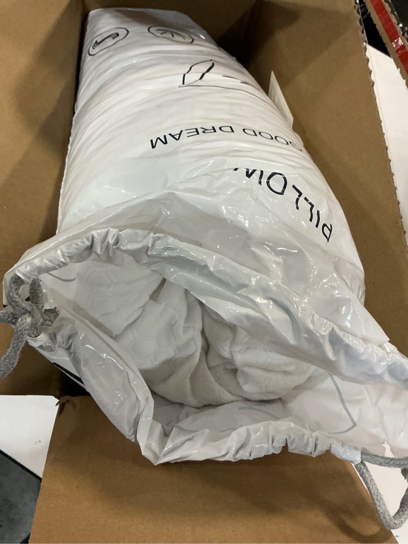 Condition photo showing Good Condition for Memory Foam Bed Pillows, Pillow for Side and Back Sleeper, Pillow for Neck Pain Relief, Washable Removable Cover, Soft, White (Standard)