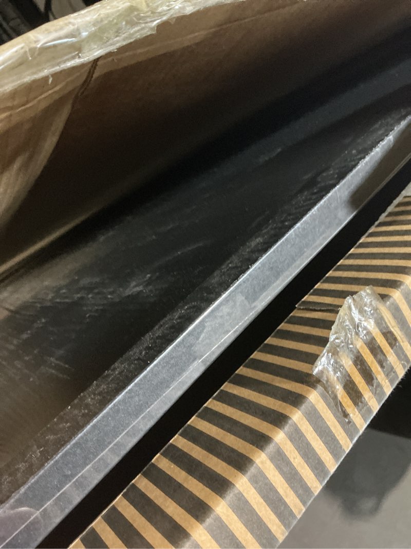 Condition photo showing Good Condition for americanflat 36x36 picture frame with polished plexiglass - epic collection - square picture frame with engineered wood - wide photo frames for wall display - black black 36x36