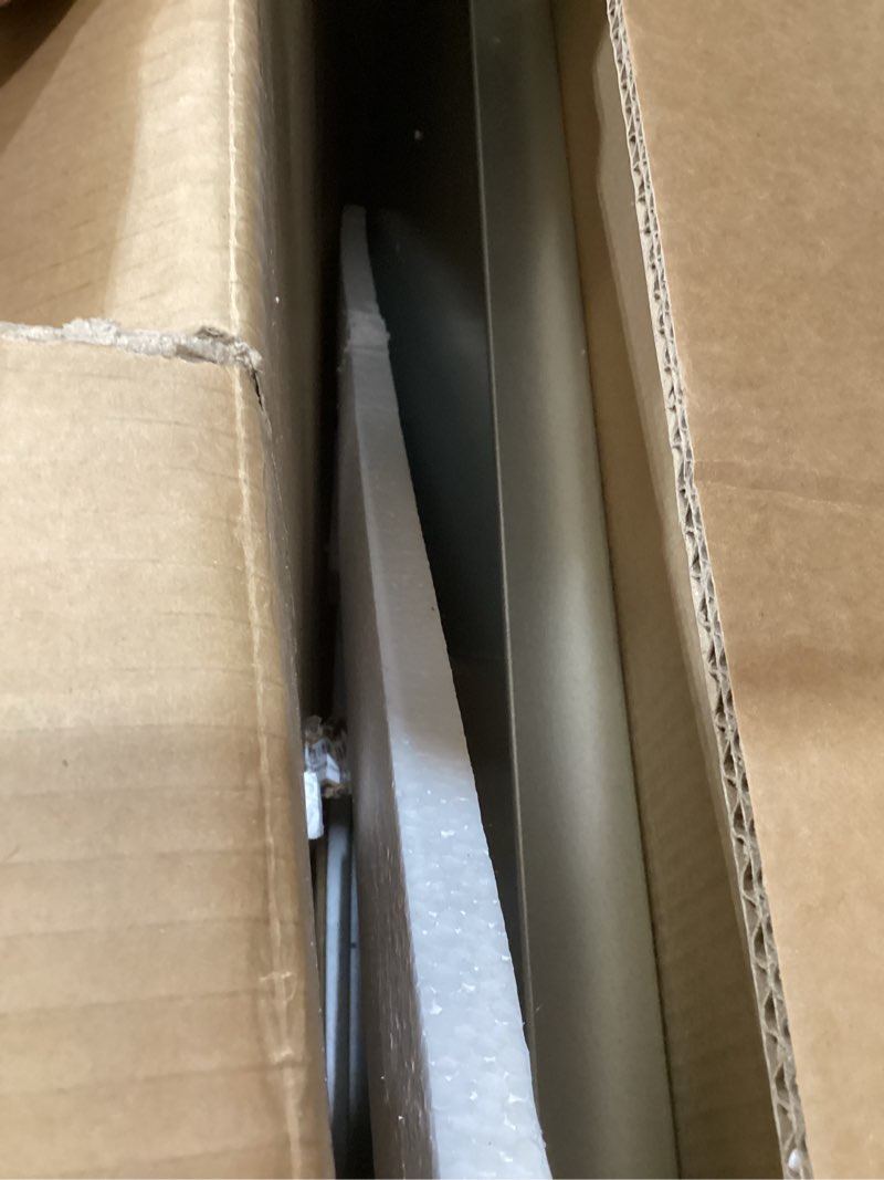 Condition photo showing As Is for derro stainless steel table for prep & work, 24 x 48 in, nsf metal commercial heavy duty table with backsplash and adjustable under shelf and foot for restaurant, home and hotel