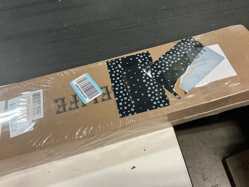 Condition photo showing New/Like New for easelife 5ft sliding barn door hardware track kit & handle,big industrial spoke wheel pulley,wall mount,slide smoothly quietly,easy install,black,60" track fit for 26-28" wide opening (no door) 5ft track