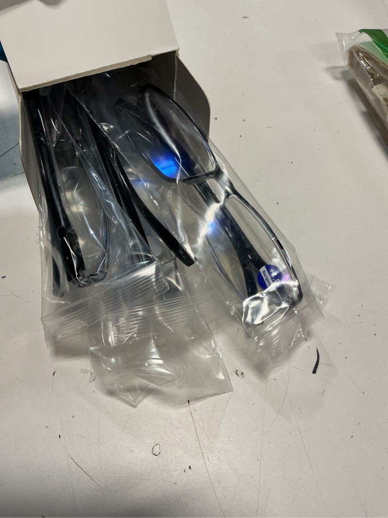 Condition photo showing Good Condition for (5 pieces)Gaoye Executive Style Reading Glasses Men - Durable Readers with Blue Light Filtering - Comfortable Fit with TR90 Frames Black 4.0 x