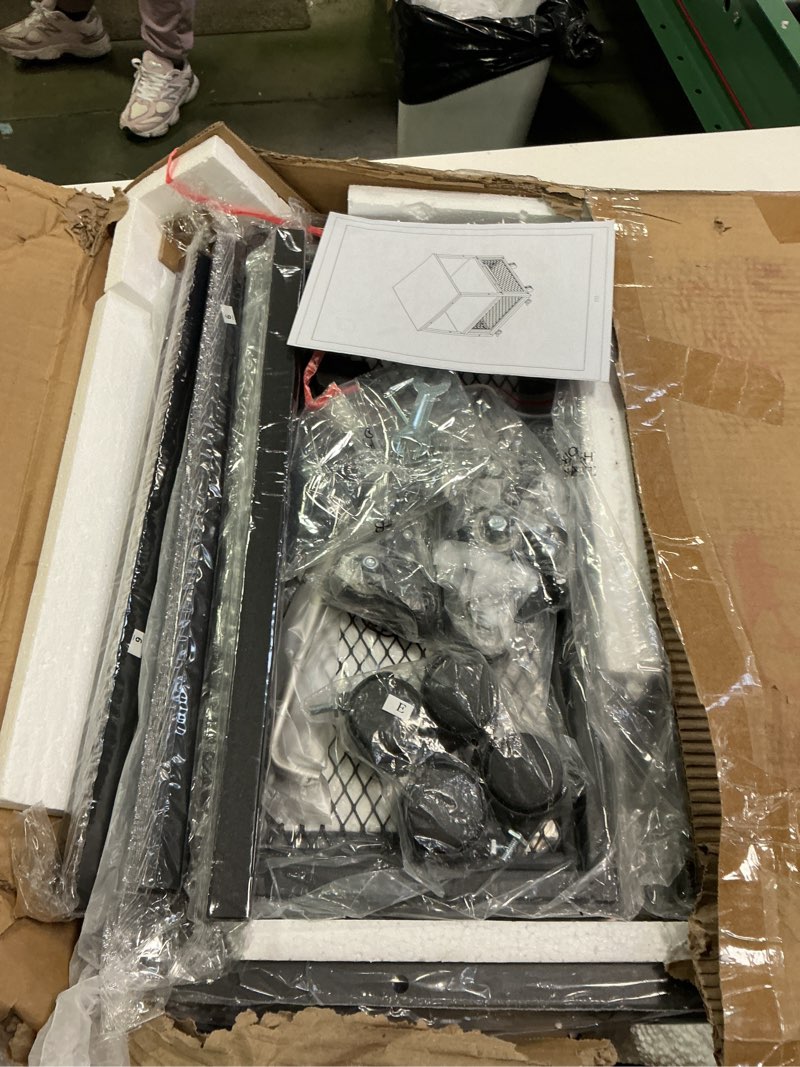 Condition photo showing Good Condition for PUNCIA 19.7x19.7in Mini Fridge Stand with Storage and Wheels Heavy Duty Mini Fridge with Adjustable Shelf Table Beverage Refrigerator Stand for Coffee Bar Fridge Cart for Office Home Dorm Apartment