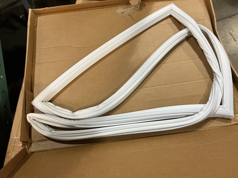 Condition photo showing As Is for upgraded wr14x27231 refrigerator door gasket replacement compatible with ge hotpoint gas18pgjfrww hps18bthbrww, 44.3â€³ã—26.6â€³ wr14x22910 fridge seal replace 4512839 ap6230269 ps12069094 freezer gasket