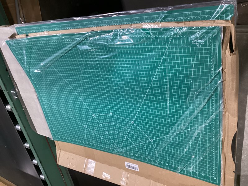 Density-upgraded 24\" x 36\" Large Self Healing Sewing Mat, Idemeet Rotary Cutting Mat 5-Ply Cut Board for Crafts Hobby Project, Scale Size 24\" x 36\", A1, Green Green 36\"L x 24\"W (2pack)