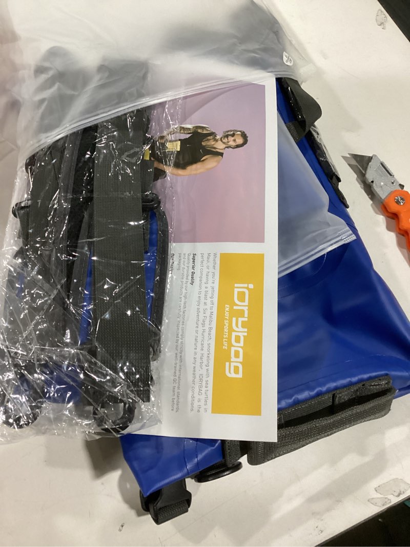 Condition photo showing Good Condition for IDRYBAG Dry Bag Backpack Waterproof Floating 20L/30L/40L, Dry Bags Waterproof Backpack for Men, Dry Sack Waterproof Bag 40L Blue