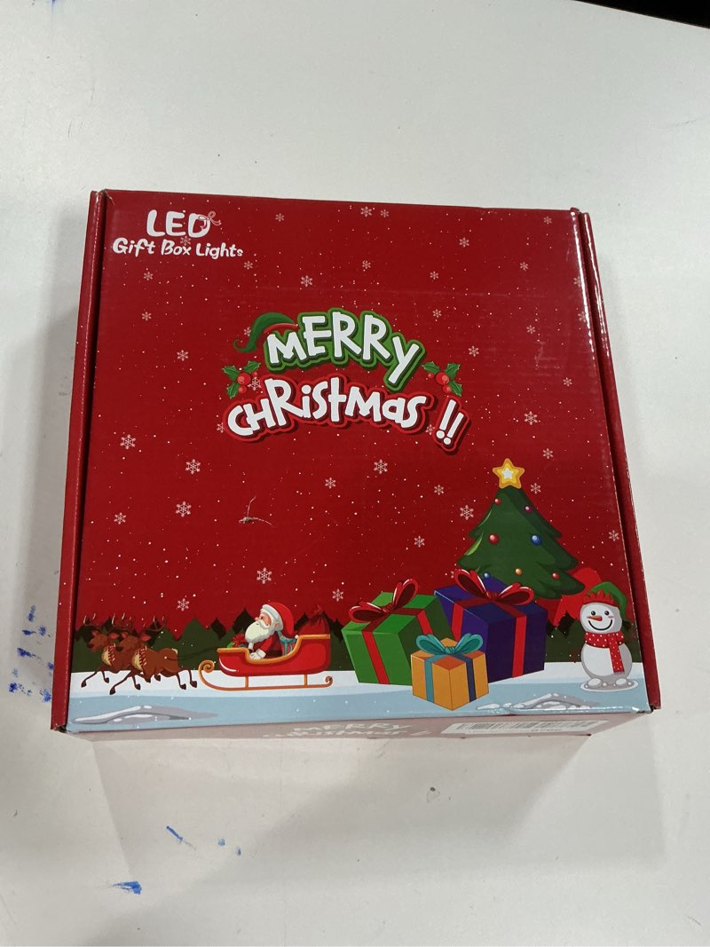 Condition photo showing New/Like New for Christmas Decorations Lighted Gift Boxes, Set of 3 50 LED Light up Red Boxes with Bow, Suitable for Christmas Indoor Outdoor Decoration Xmas Tree Yard Decor(1 Pack) Red Gift Box-3 Pack