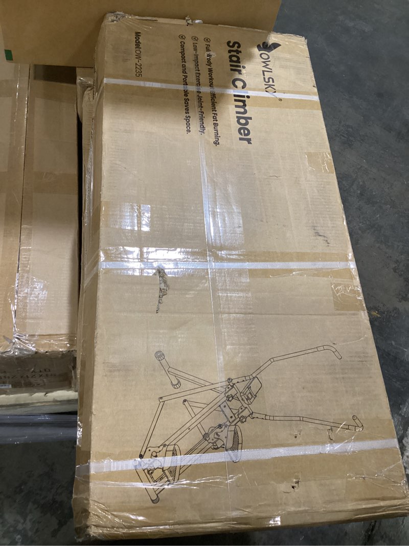 Condition photo showing New/Like New for owlsky stair stepper for home,vertical climber exercise machine with stable triangular frame, smooth & quiet motion, full body workout equipment a-2235 stair stepper