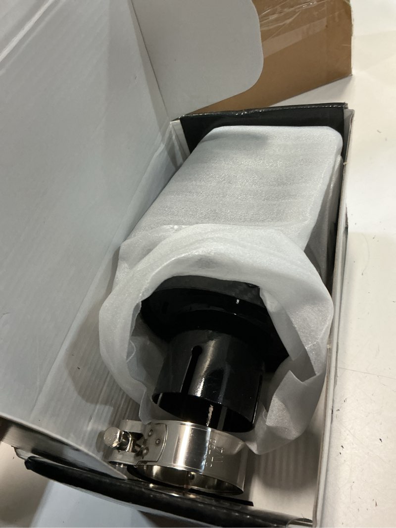 Condition photo showing Good Condition for carbon fiber exhaust tip 2" inlet to 4"outlet, universal tailpipe 2 inch exhaust muffler tip (matte) matte carbon fiber 2" inlet to 4"outlet