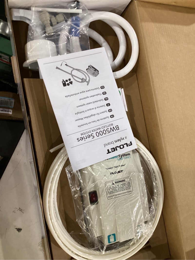 Condition photo showing Good Condition for flojet bw5000-00a water dispenser for 5 gallon bottle - portable bottled water dispensing system with illuminated on/off, quick-connect, quiet operation, thermal overload, single inlet - ideal for rvs water system