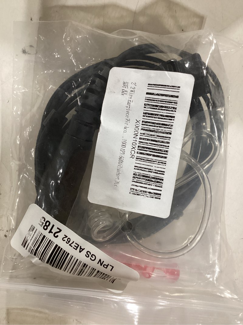 Condition photo showing Good Condition for 3'2 wire earpiece mic acoustic tube noise reduction surveillance headset | compatible with motorola apx 8000 earpiece apx 6000 xpr 7550e xpr 6550 xpr 7000 xpr 7550 xir p8268 walkie talkie earpiece