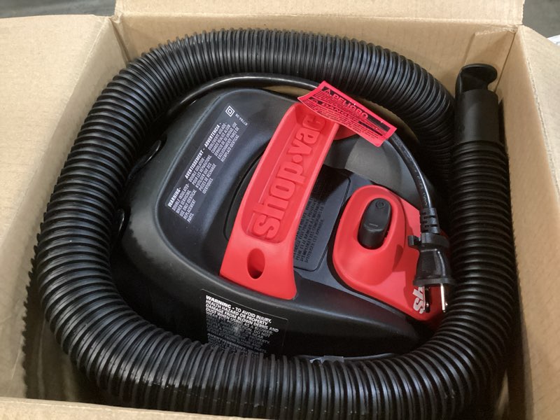 Condition photo showing Good Condition for Shop-Vac 9303511 2.5 Gallon Wet Dry Vacuum, 2.5 Peak HP, 1.25 Inch Diameter x 4 Foot Hose, 12 Ft Cord Length, Wall Mounted, Includes Filters, Ideal for Jobsite, Garage, Car & Workshop