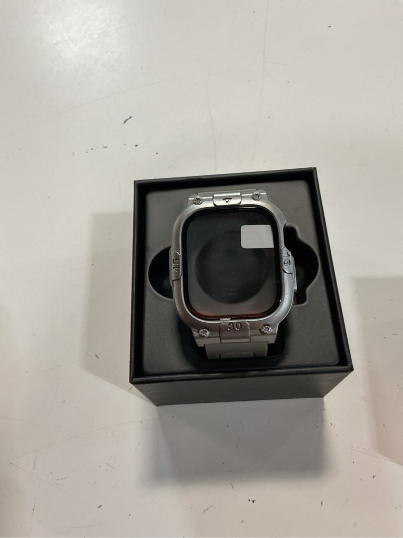 Condition photo showing New/Like New for goton 3 in 1 waterproof case with band for apple watch with built-in tempered glass screen protector 42mm, 360° shockproof bumper face cover with band for apple watch series 11 series 10, 42mm 42mm series 10/11 titanium