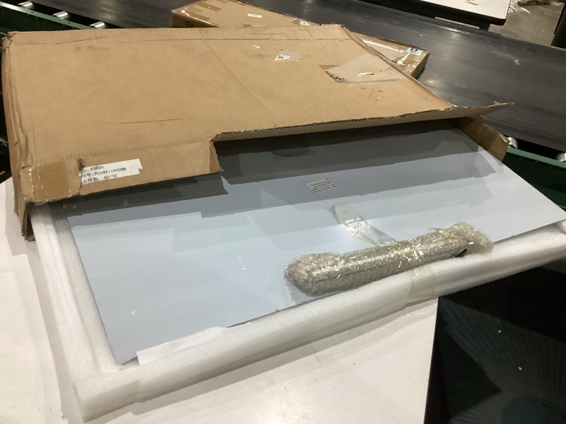 Condition photo showing As Is for tonchean extra large 304 stainless steel chopping board with lip, 35.4”x 22.8”steel cutting board with rolling pin, metal noodle board pastry board kneading dough board for kitchen restaurant