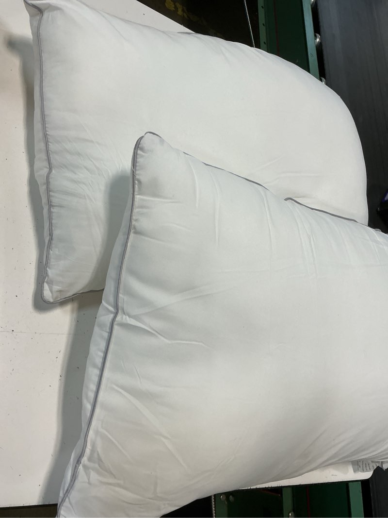 Condition photo showing As Is for himoon bed pillows for sleeping 2 pack,standard size cooling pillows set of 2,top-end microfiber cover for side stomach back sleepers grey standard
