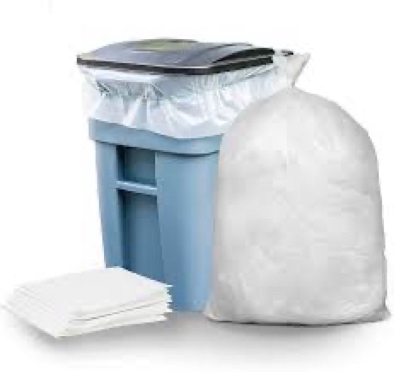Plasticplace 65 Gallon Blue Trash Bags, 50x48, 1.5MIL 100/Case