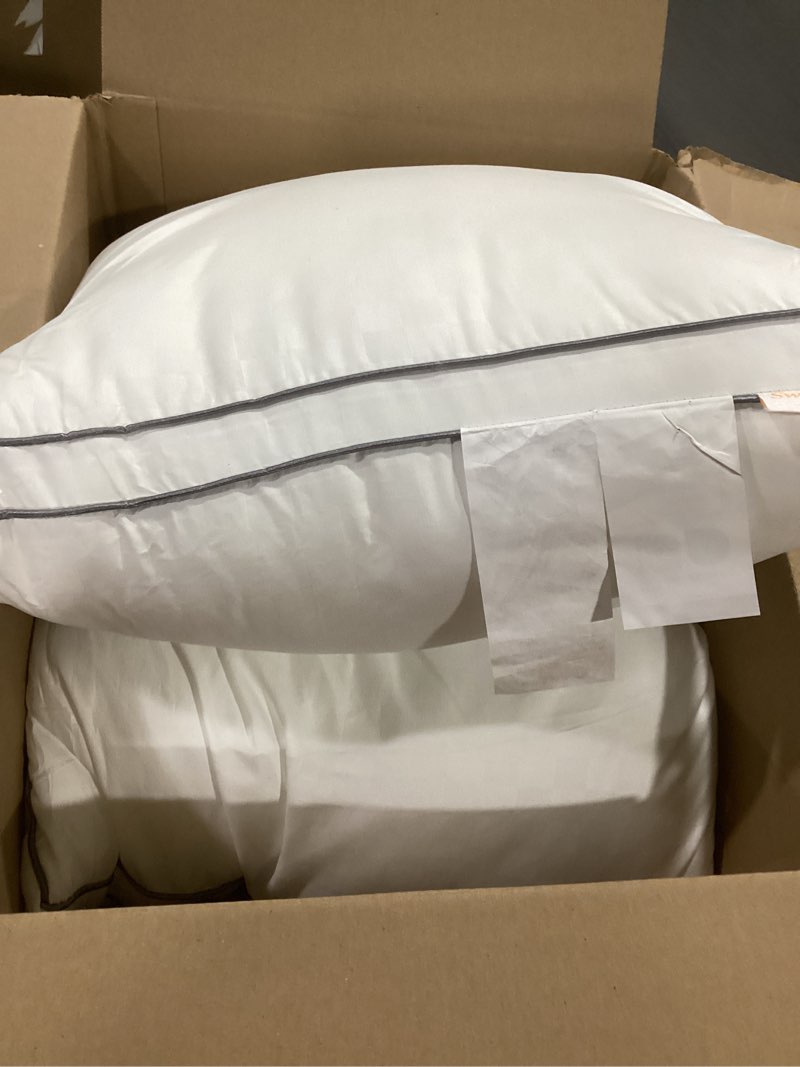 Condition photo showing Good Condition for (Similar to) JOLLYVOGUE Pillows Standard Size Set of 1, Washable Supportive Single Bed Pillow with Super Soft Down Alternative Fill, Luxury Fluffy Hotel Quality for Side, Back, and Stomach Sleepers 1 Standard