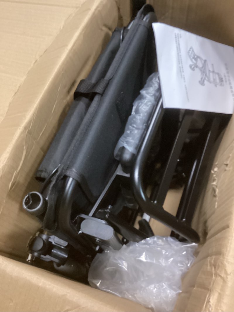 Condition photo showing Good Condition for Vive Transport Wheelchair - Portable, Folding, Lightweight Travel Wheel Chair for Adults - 19'' Seat, Foldable, Light Weight Senior Mobility Aid with Swing-Away Footrests - Arrives Pre-Assembled 19” Seat Width