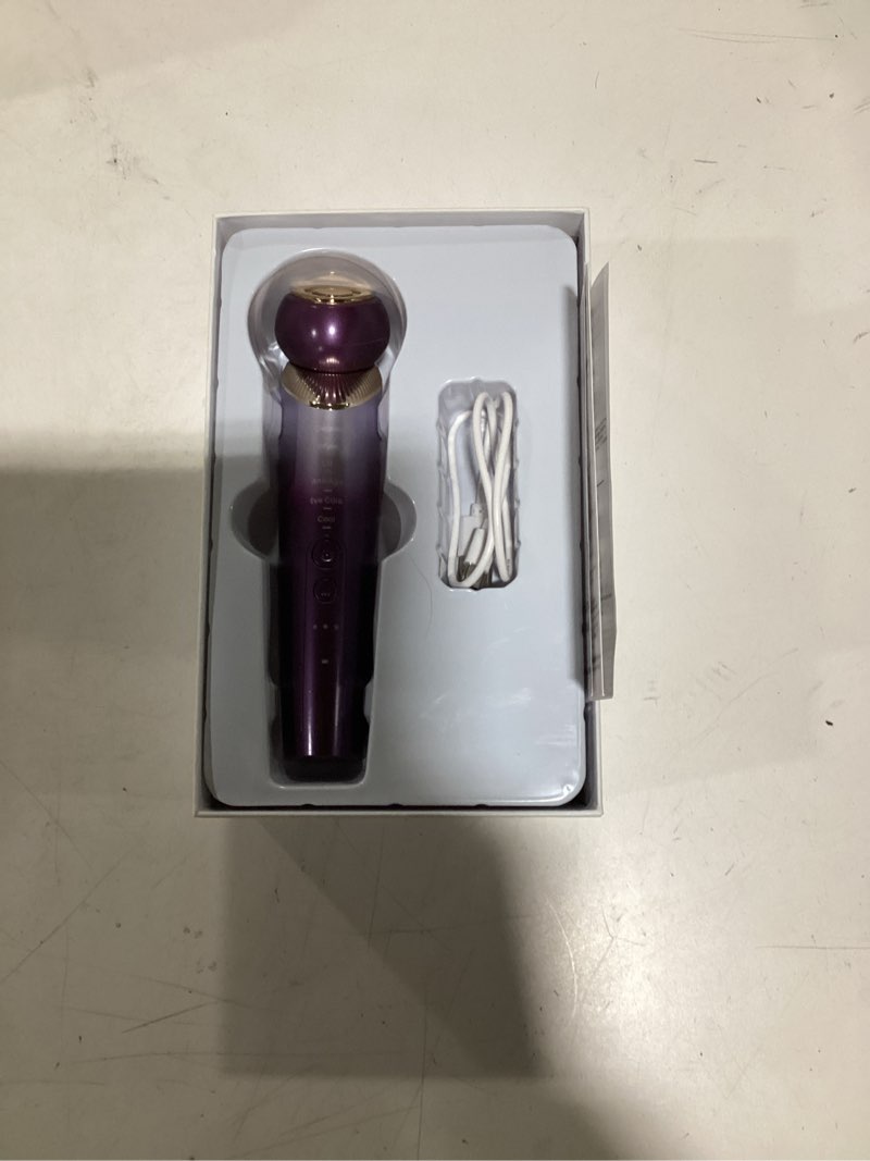 Condition photo showing Good Condition for 6-in-1 Age-Defying - Eye, Face & Neck Lift & Firm, 5-Color Light Therapy for Face with Microcurrent, Vibration, Heat & Cooling, Skin Care Tool for Youthful & Tightening Skin (Purple)