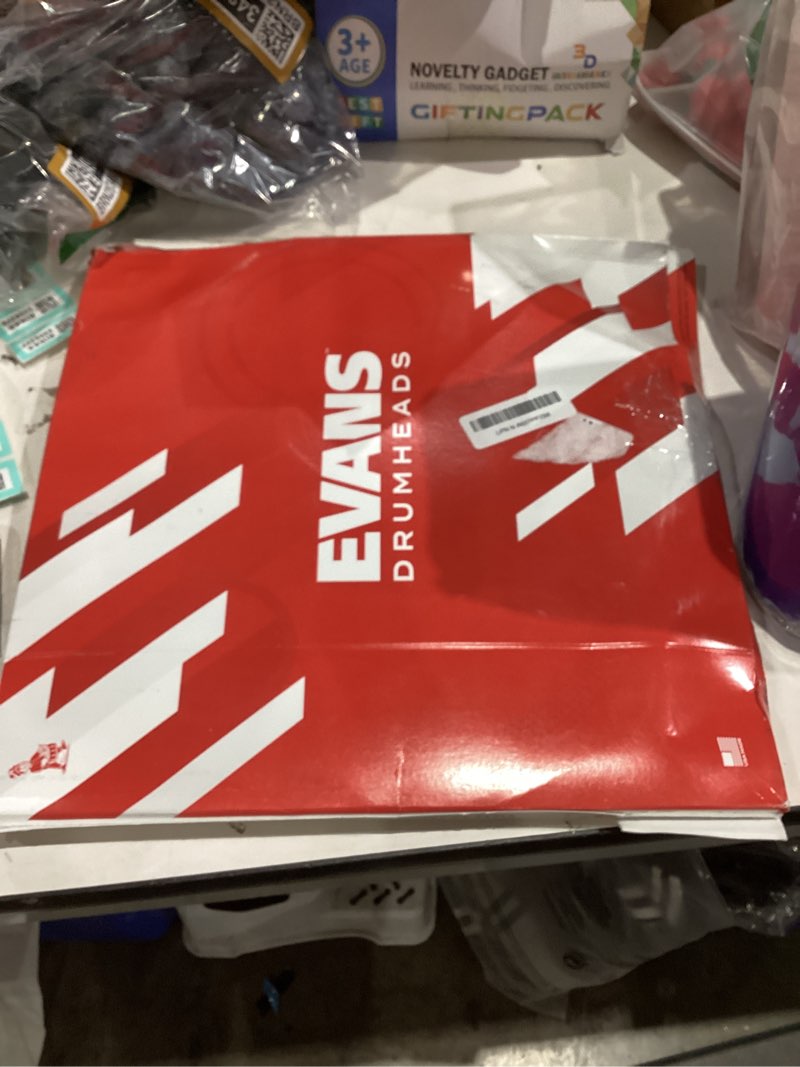 Condition photo showing New/Like New for Evans Power Center Reverse Dot Snare Drum Head - 14 Snare Drum Head - Featuring Reverse Dot for Durability, Focus, Attack - Coated with 10mil Ply - 14 Inch