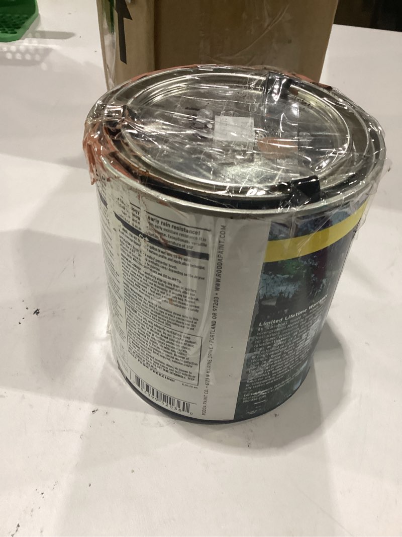 Condition photo showing As Is for used rodda paint cascadia xl exterior velvet paint & primer in one, quart, caramel candy caramel candy exterior velvet 32 fl oz (pack of 1)
