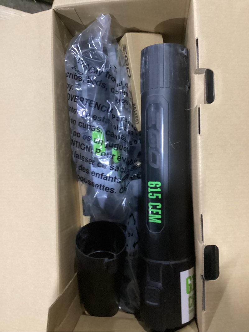 Condition photo showing As Is for ego power+ lb6151 170 mph 615 cfm 56 v battery handheld leaf blower kit (battery & charger) w/ 2.5 ah battery