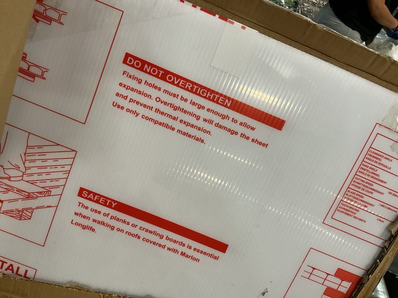 Condition photo showing New/Like New for 4 pack 23.8''x 47.8''x 0.2'' polycarbonate fluorescent light covers | cuttable fluorescent lighting diffuser panel,drop ceiling light replacement sheet,hollow pc sheet, 2x4 ft fixture home office 4 pcs