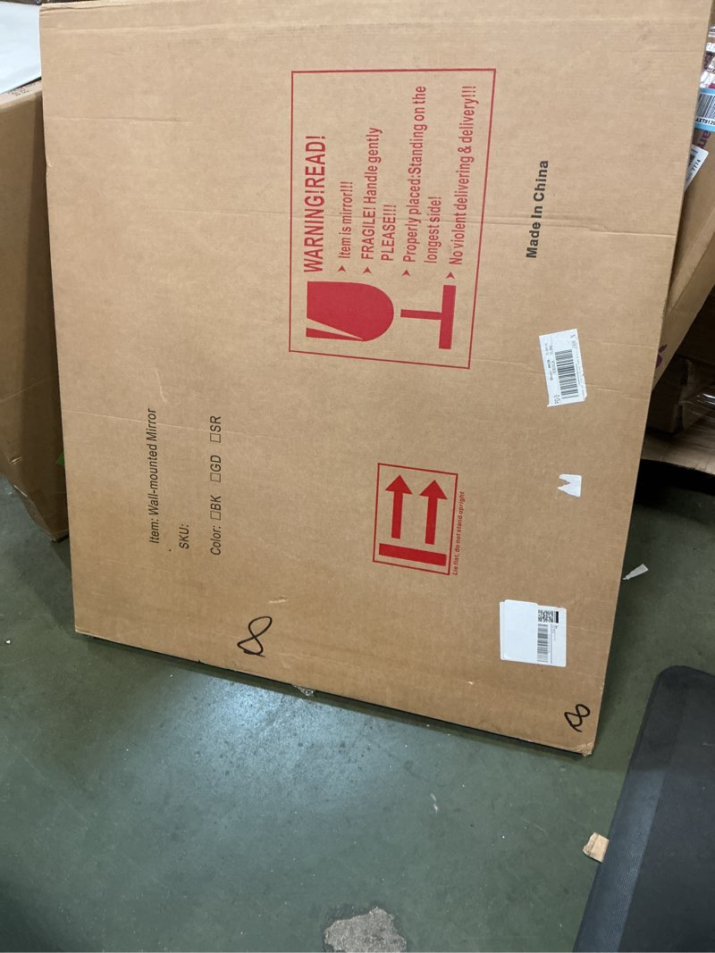 Condition photo showing New/Like New for Frameless Mirror, 36x40 inch Bathroom Mirrors for Over Sink, Large Frameless Wall Mirror, Upgraded Shatterproof Vanity Mirror with Polished Edge for Bathroom,Bedroom,Living Room and Entryway