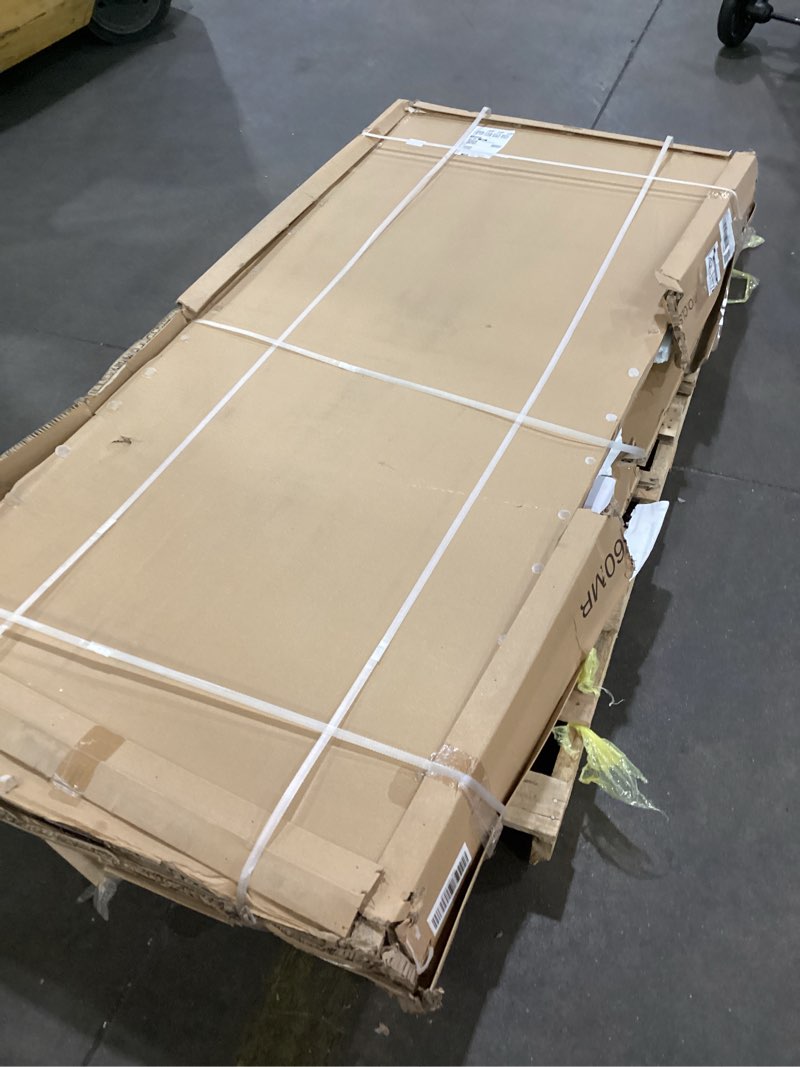 Condition photo showing Good Condition for shower door,56-60" w x 76" h frameless shower door, double sliding glass with 3/8" (10mm) clear sgcc tempered, roller disc system, 304 stainless steel (matte black, 56-60" wx76 h double sliding) matte black 56-60" wx76 h double sliding