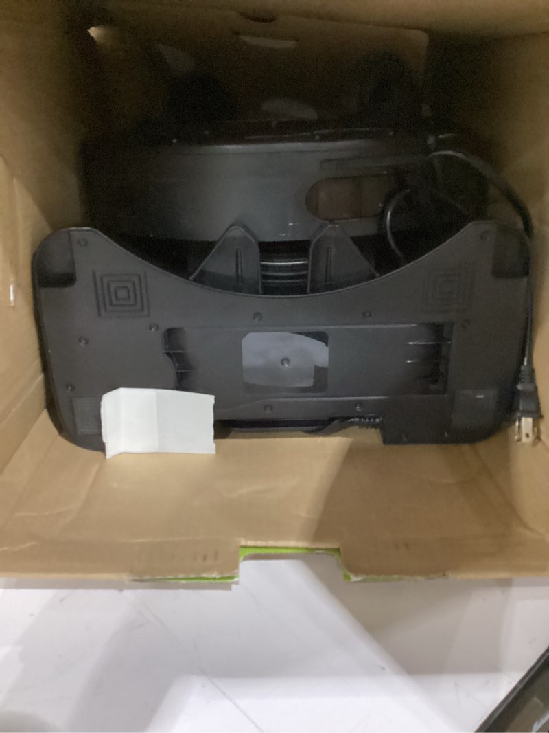 Condition photo showing As Is for incomplete  not tested shark matrix plus 2in1 robot vacuum & mop with sonic mopping, matrix clean, home mapping, hepa bagless self empty base, cleanedge, for pet hair, wifi, black/silver (rv2610wa) wet&dry self-empty (60 day)(black/silver)