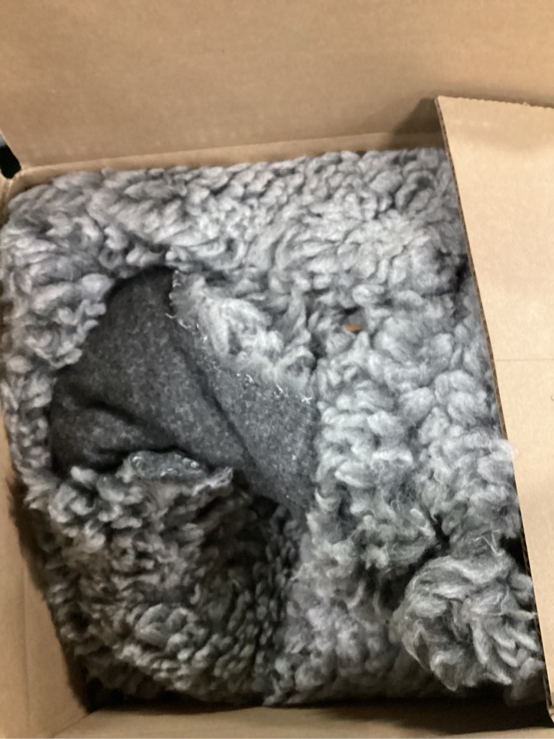 Condition photo showing Good Condition for Stoutwool Indestructible Dog Bed - Fluffy Chew Proof Dog Crate Pad - Tough Kennel Pad for Aggressive Chewers - Washable, Ideal for Jumbo Breeds & Fits 54-Inch Crate - 53"x35", Charcoal 53.0"L x 35.0"W x 2"Th Charcoal