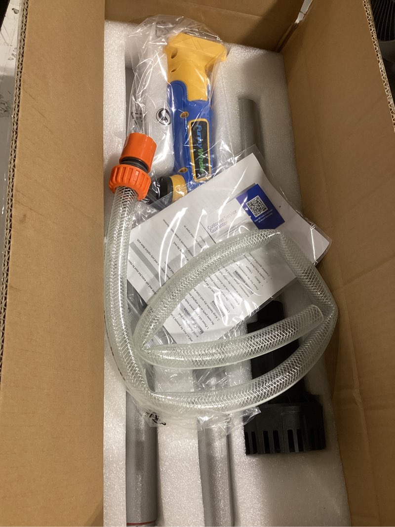 Condition photo showing New/Like New for cordless stick water transfer pump compatible with dewalt 20v max battery(no battery)720gph,32ft head, portable utility sump pump kit with 3/4" outlet for pool/garden/pond/rv/boat draining