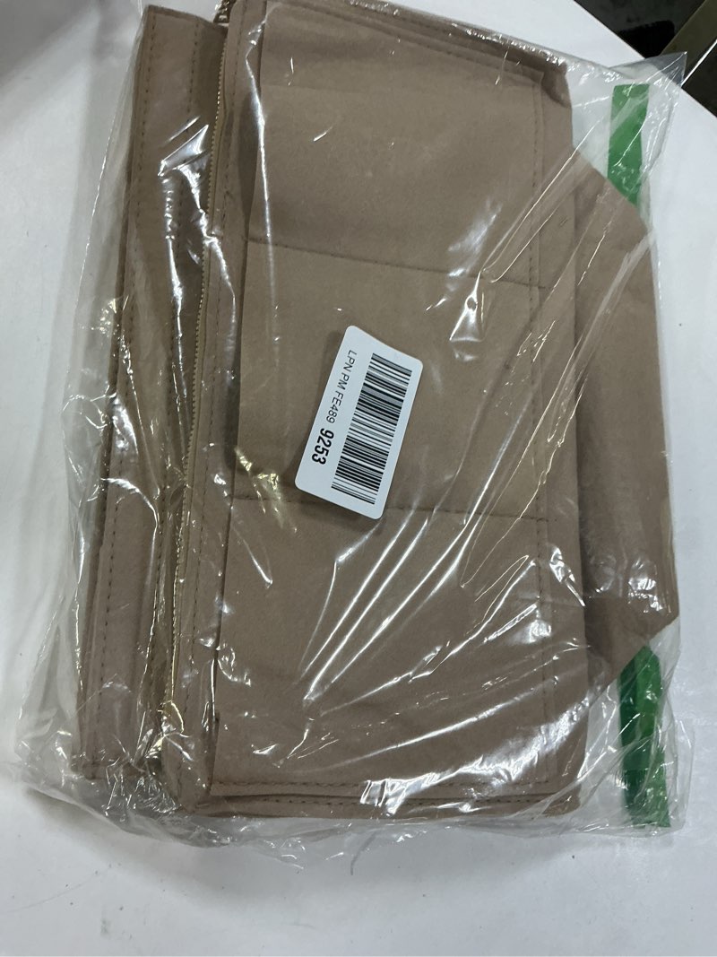 Condition photo showing New/Like New for ZTUJO Purse Organizer Insert, Felt Bag Organizer with Metal Zipper, Handbag & Tote Shaper, For Speedy Neverfull Tote, 7 Sizes X-Large Beige