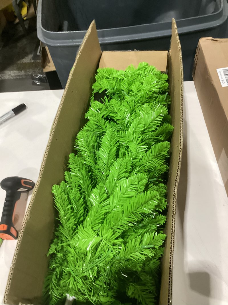 5ft whimsical christmas tree prelit curved shape artificial pencil xmas tree with metal base for ind