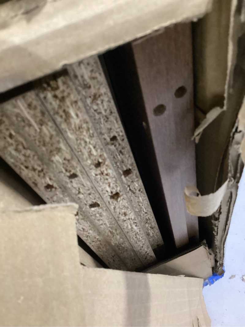 Condition photo showing Good Condition for Whitmor 6 Cube Bookcase Storage Organizer, 3 Tier Stackable MDF Bookshelf, Open Storage Display Shelf, Storage Cabinet for Living Room, Bedroom, Home, Office, 23.9" L x 11.7" W x 35.5" H, Walnut Walnut 6 Cube, 24"L x 11.6"W x 35"H