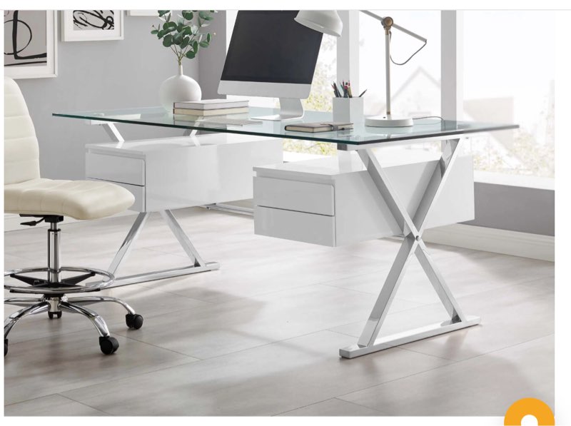 (Missing glass) Modway sector 71” glass top glass