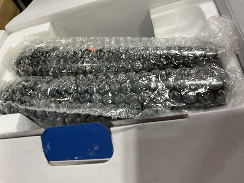 Condition photo showing New/Like New for vosoco karaoke machine with 2 wireless microphones, portable bluetooth speaker for adults kids, pa systems support tws echo adjust tf usb aux for home party outdoor travel t03-2 mics