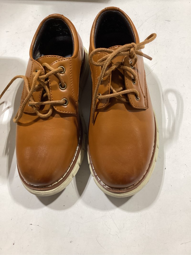 Condition photo showing Good Condition for bruno marc boy's dress sneakers casual oxford formal shoes 12 little kid brown