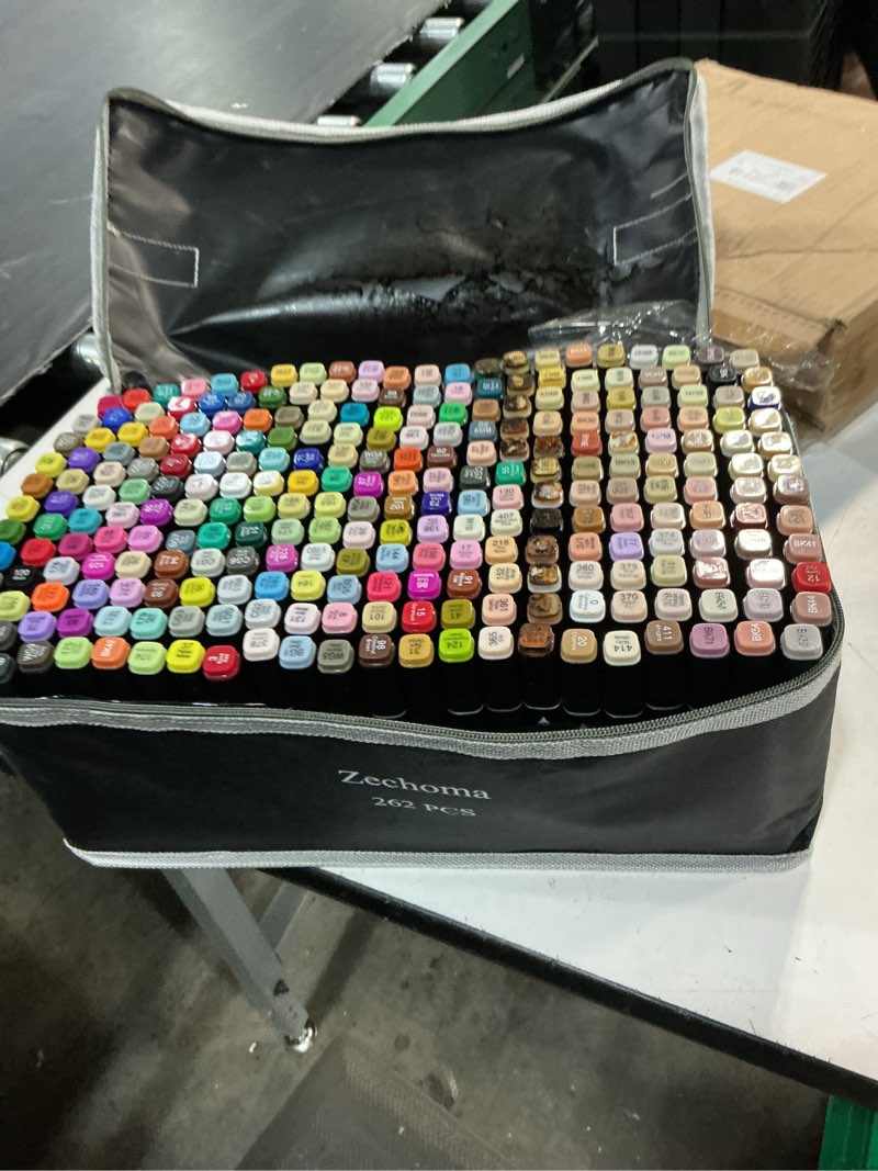 Condition photo showing Good Condition for zechoma 262 colors alcohol markers artist drawing art dual tip markers perfect for kids boys girls students adult