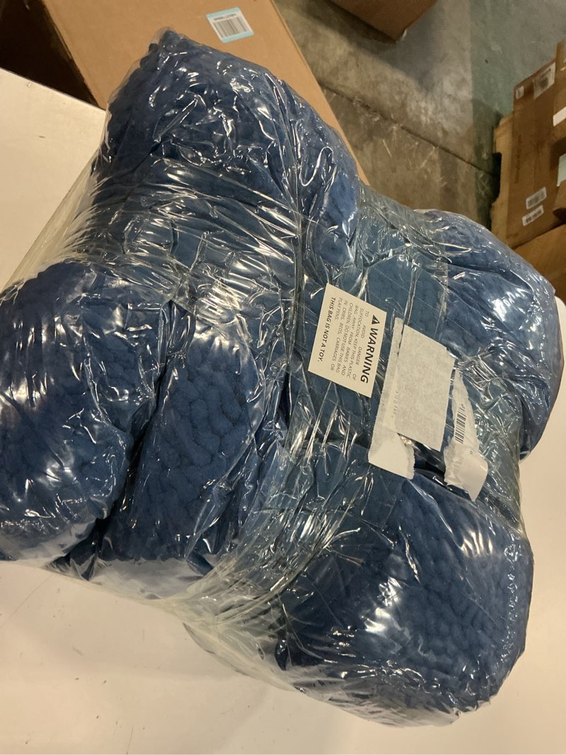Condition photo showing Good Condition for muddy mat®cloud k-9 bed for dogs & cats, soft & relaxing donut dog bed, chenille material, removable cover, washable & dryer safe–navy blue medium(35'x35') medium (35''x35'') navy blue