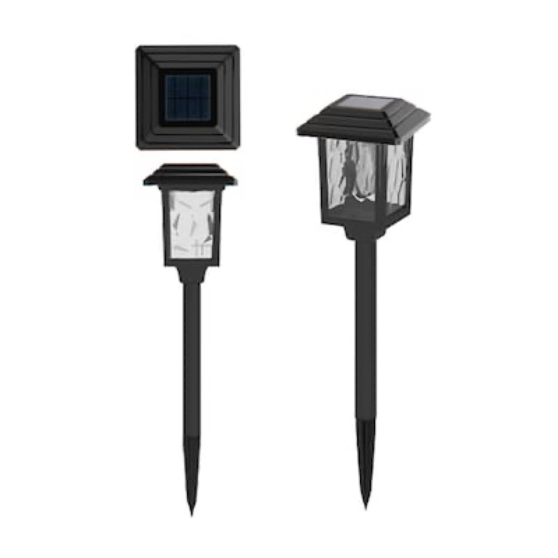 harbor breeze 15lm solar path light 15 -lumens black solar led outdoor path light (one light)